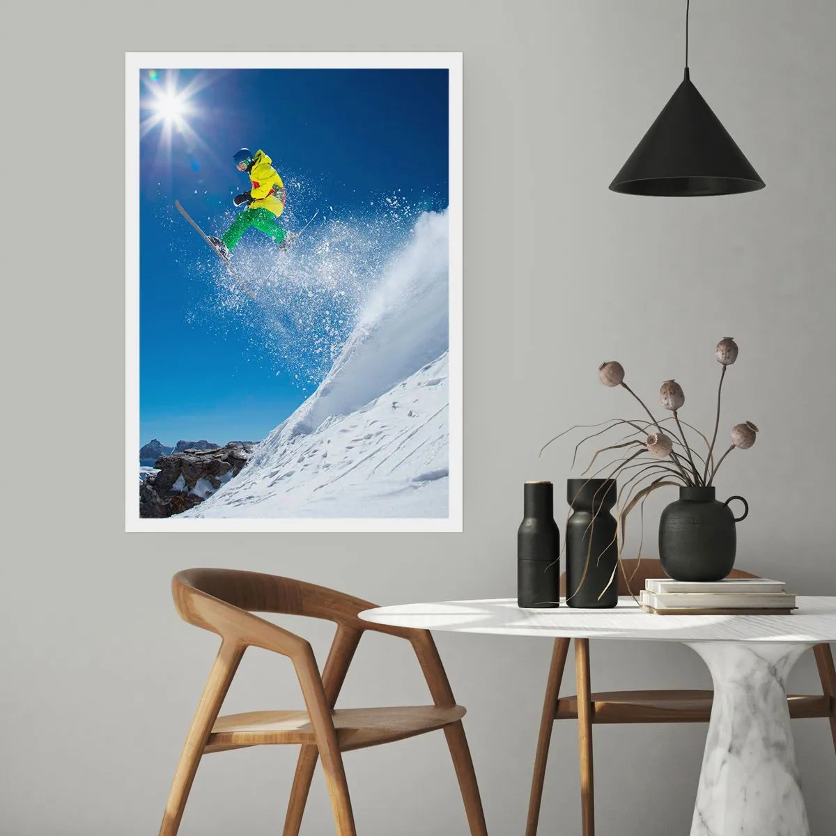 Póster - Bailando con las montañas - 30x40 cm