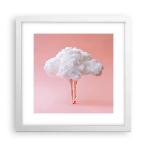 Póster en marco blanco - Dulce promesa - 30x30 cm