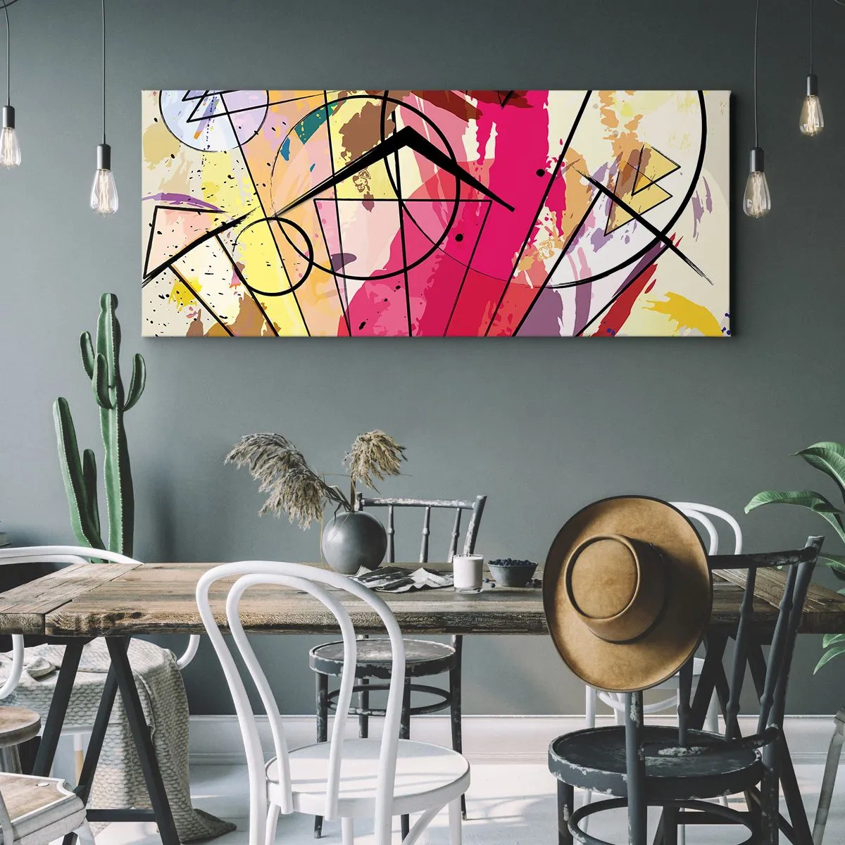 Cuadro sobre lienzo - Impresión de Imagen - Explosión - 100x40 cm
