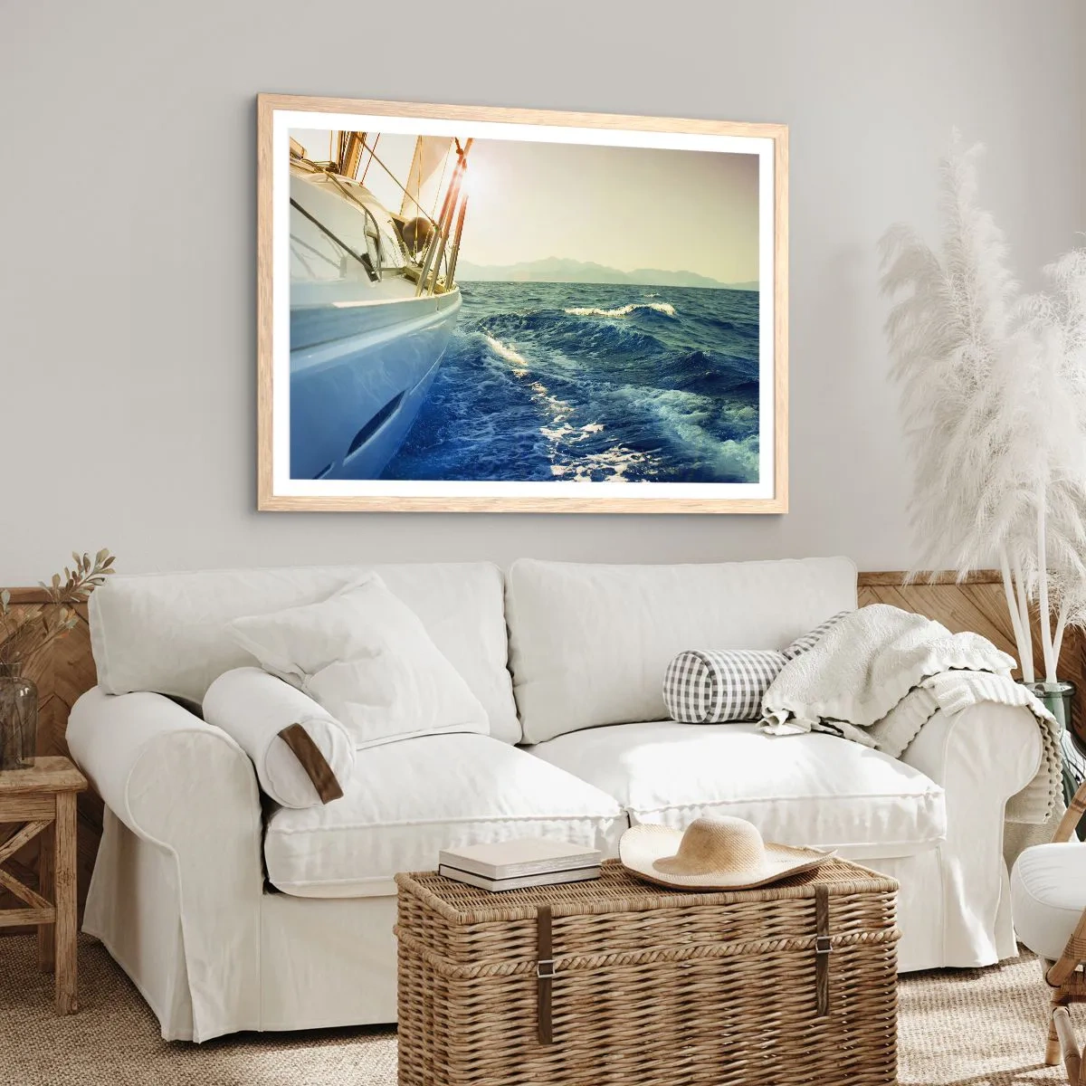 Póster en marco roble claro - Para una aventura - 91x61 cm