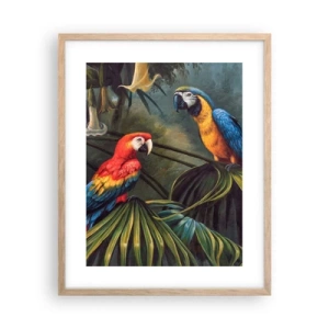 Póster en marco roble claro - Romanticismo en los trópicos - 40x50 cm