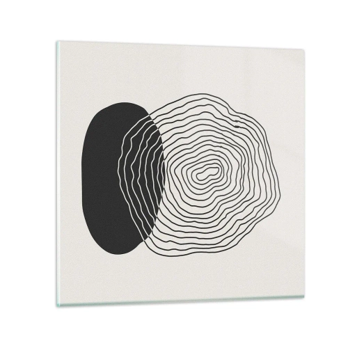 Cuadro sobre vidrio - Impresiones sobre Vidrio - Persistencia y vibración - 60x60 cm