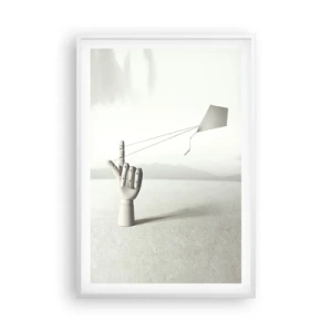 Póster en marco blanco - Una prueba de fuerza - 61x91 cm