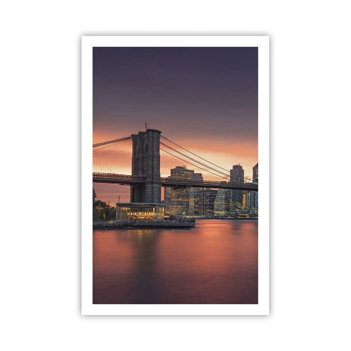 Póster - Ahogado en el silencio lila - 61x91 cm