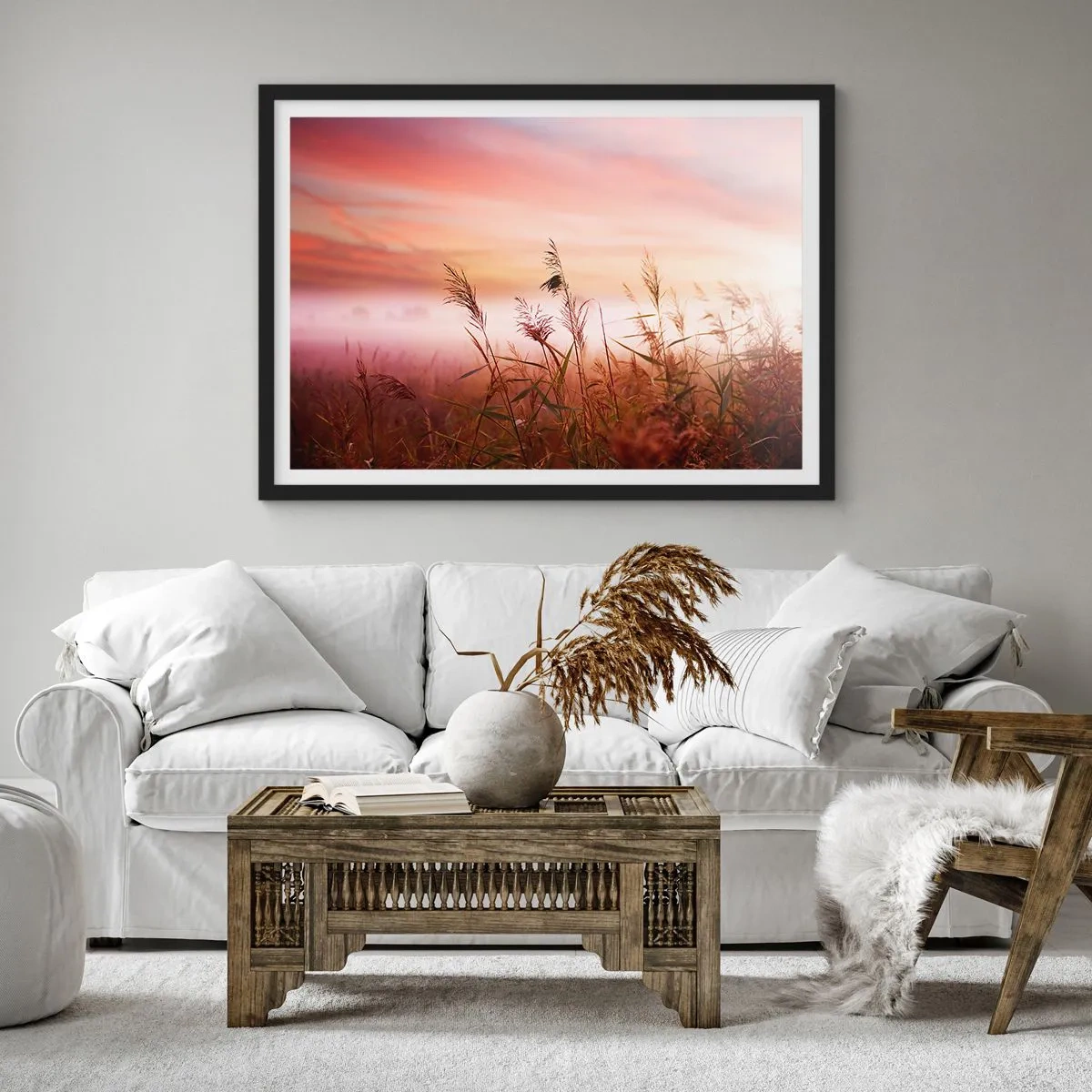 Póster en marco negro - El arte del viento - 91x61 cm