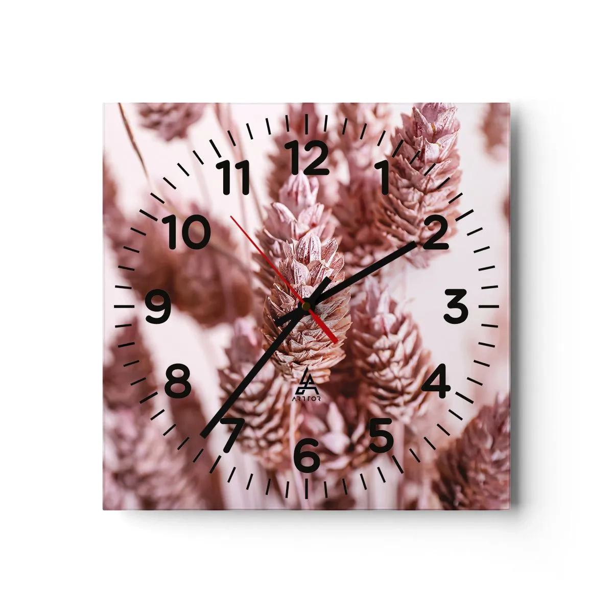Reloj de pared - Reloj de vidrio - Aparentemente discreto - 40x40 cm