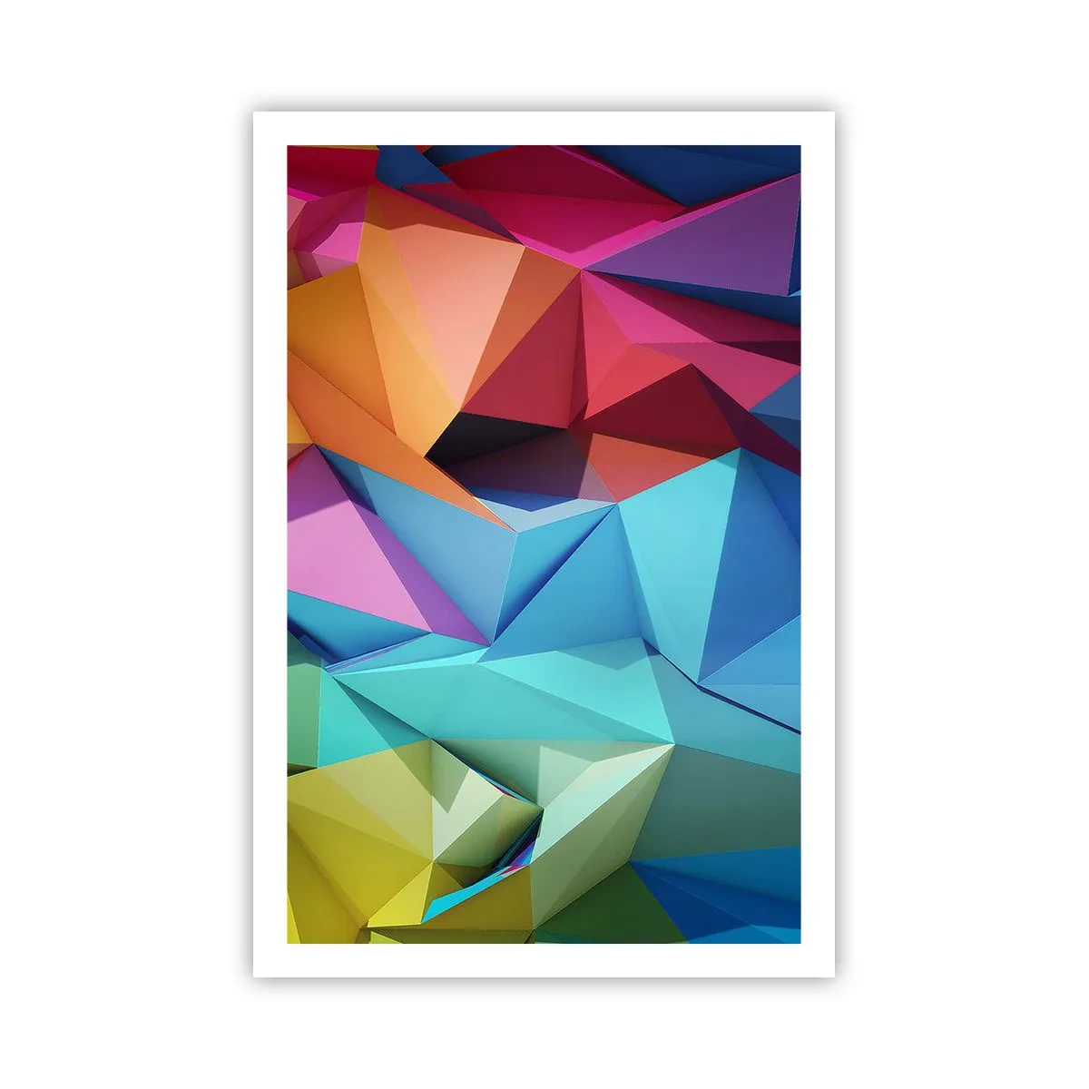Póster - Origami arco iris - 61x91 cm