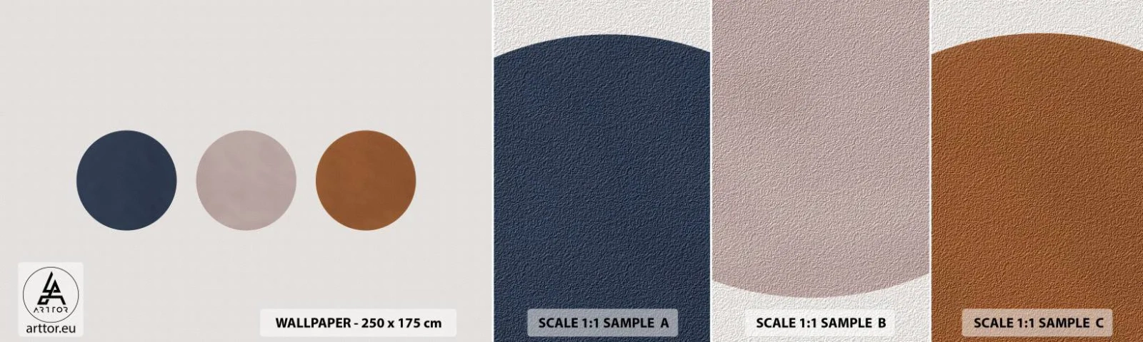 Muestra de fotomural autoadhesivo Deluxe Sticker - Símbolo de perfección - Abstracción, Pedazo, Minimalismo - 100x30 cm