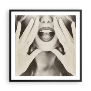 Póster en marco negro - ¡Ya estoy en camino! - 60x60 cm