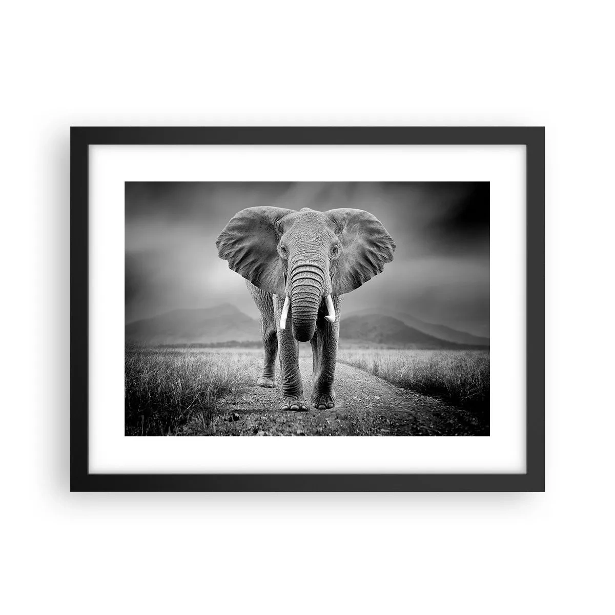 Póster en marco negro - El anfitrión da la bienvenida - 40x30 cm