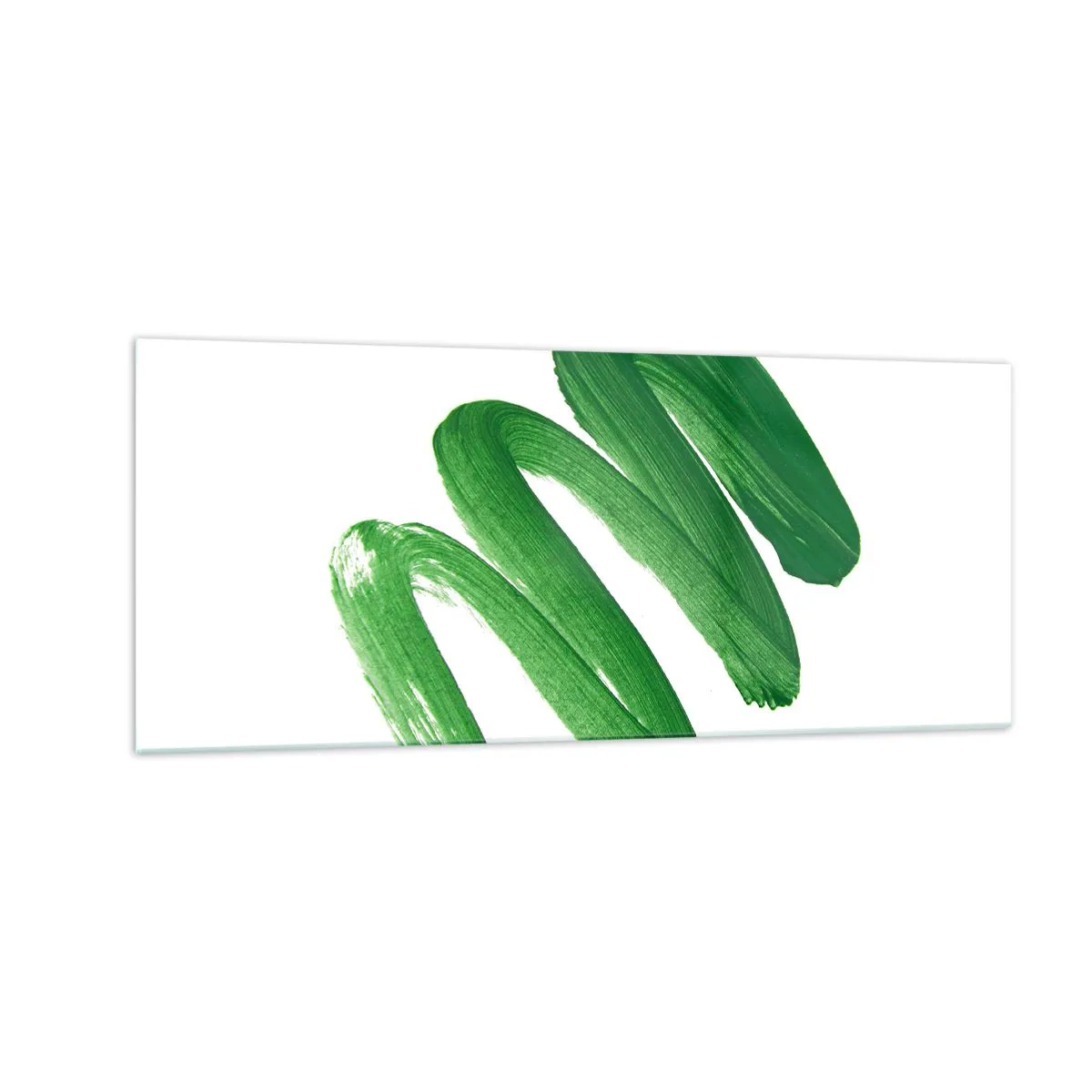 Cuadro sobre vidrio - Impresiones sobre Vidrio - Una broma verde - 100x40 cm