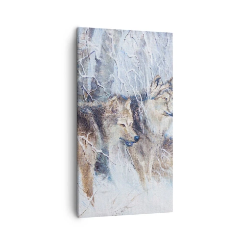 Cuadro sobre lienzo - Impresión de Imagen - ¡Cuidado! Aquí viene... - 45x80 cm