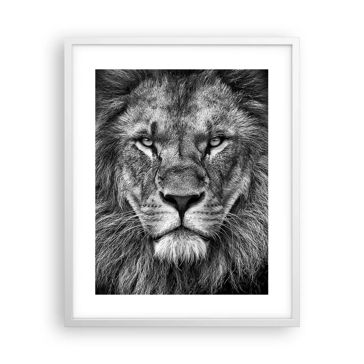 Póster en marco blanco - Con el atuendo de la coronación - 40x50 cm