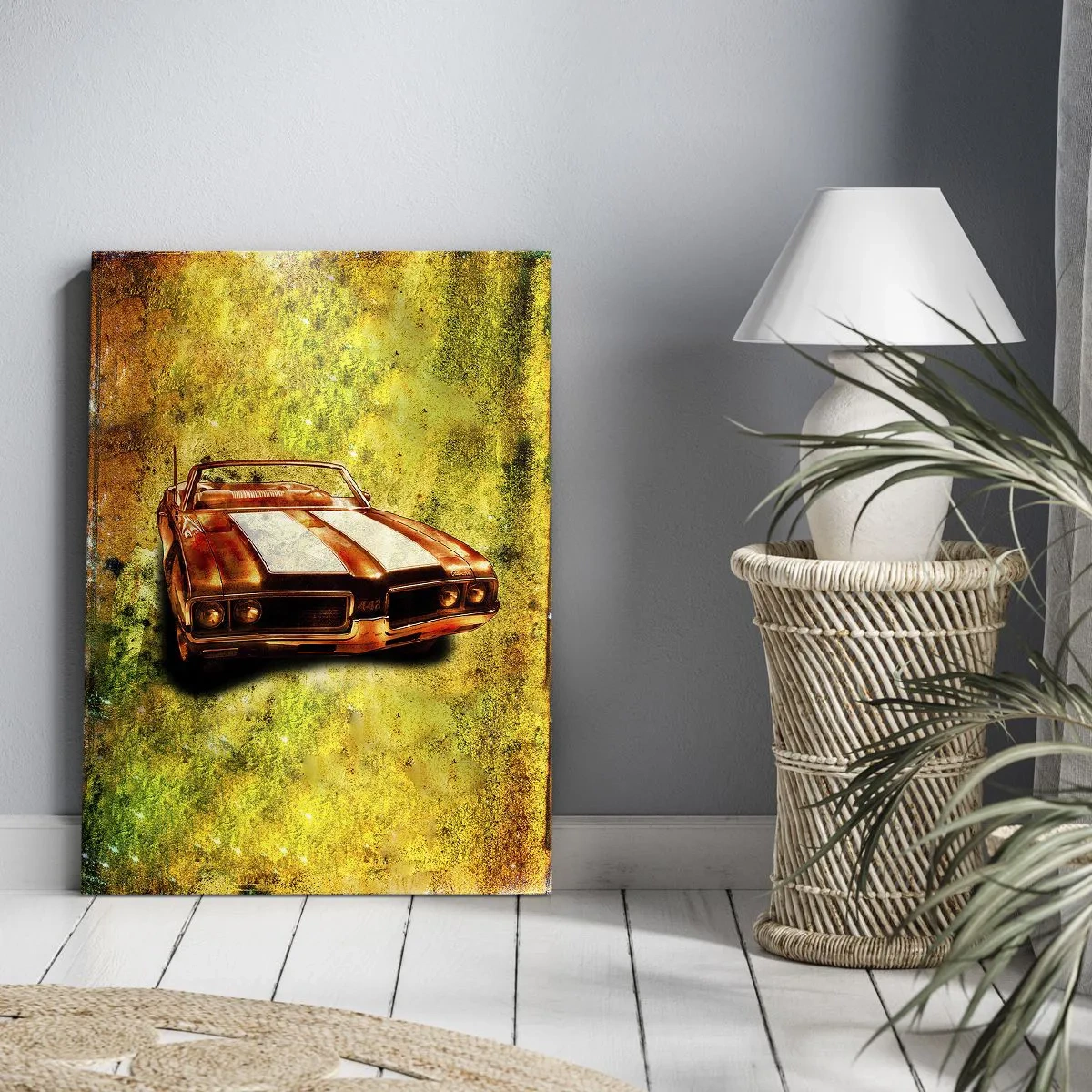 Cuadro sobre lienzo - Impresión de Imagen - Poder en las formas - 55x100 cm