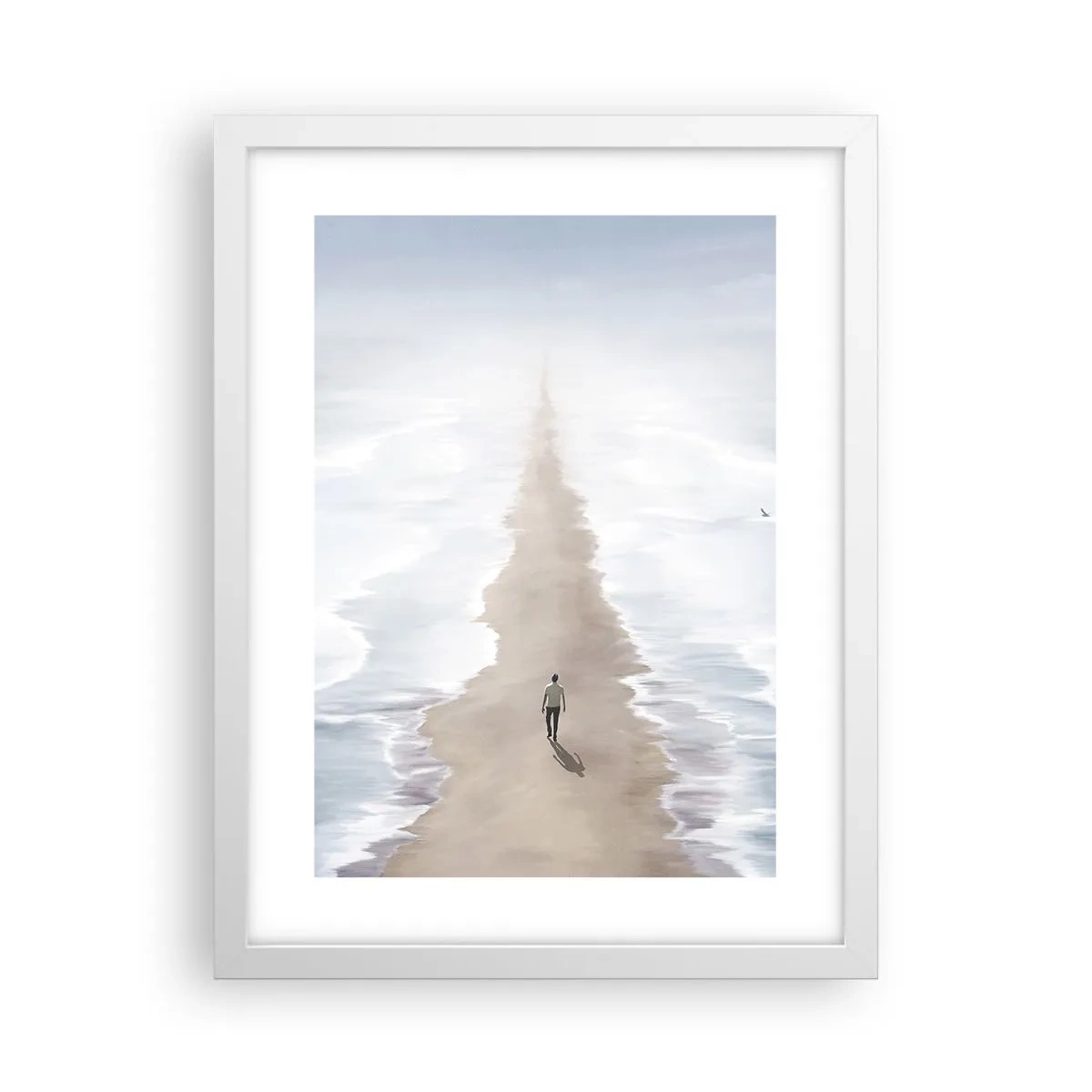 Póster en marco blanco - Un futuro brillante - 30x40 cm