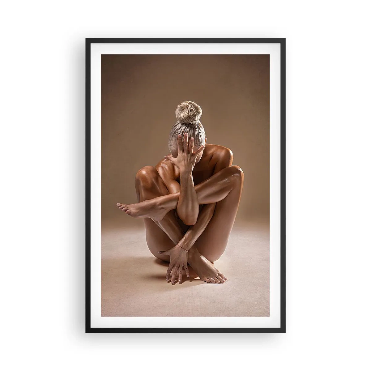 Póster en marco negro - Unidad de cuerpo y espíritu - 61x91 cm