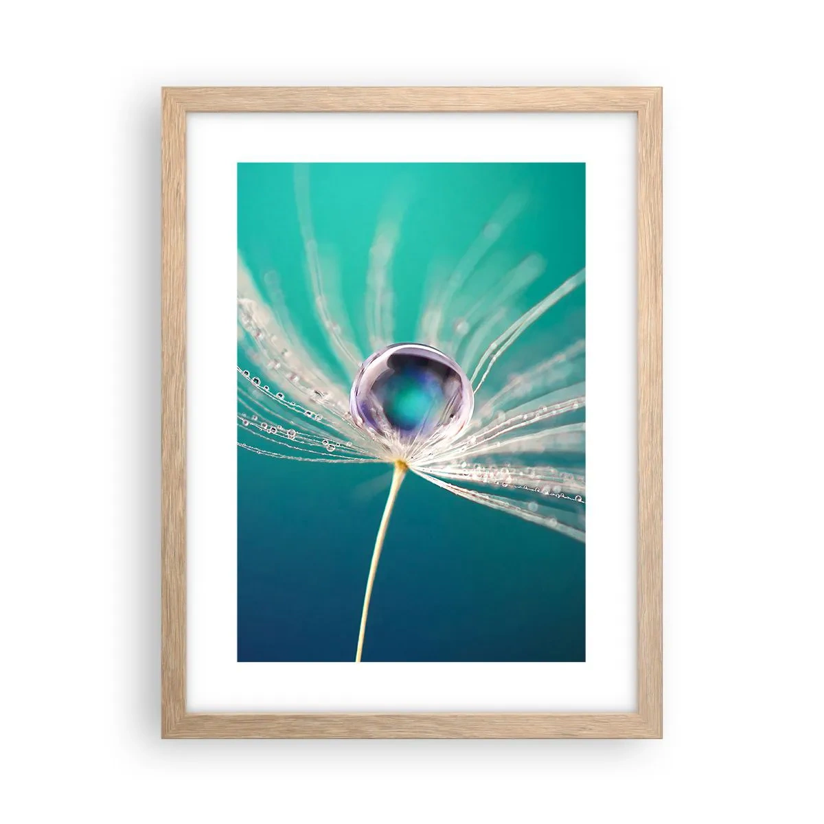 Póster en marco roble claro - Momento místico - 30x40 cm