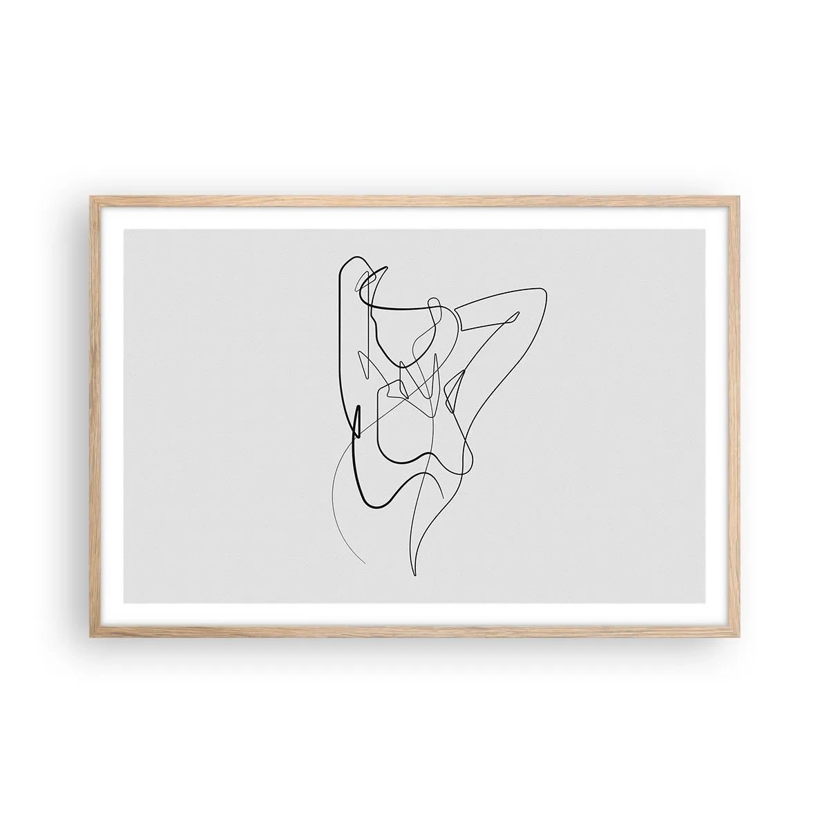 Póster en marco roble claro - Realmente, tal y como eres - 91x61 cm