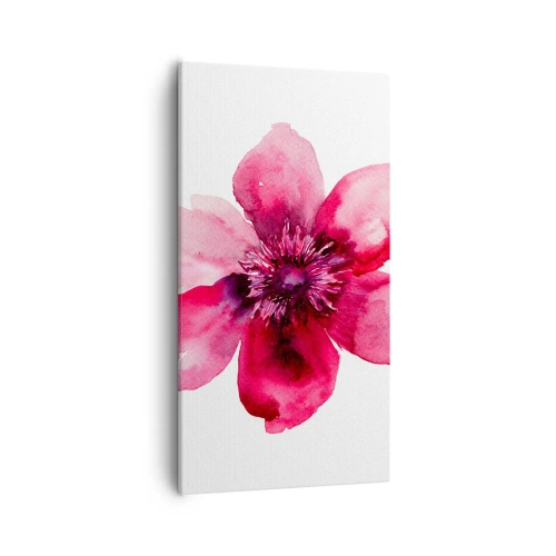 Cuadro sobre lienzo - Impresión de Imagen - Un beso con aroma a carmín - 55x100 cm