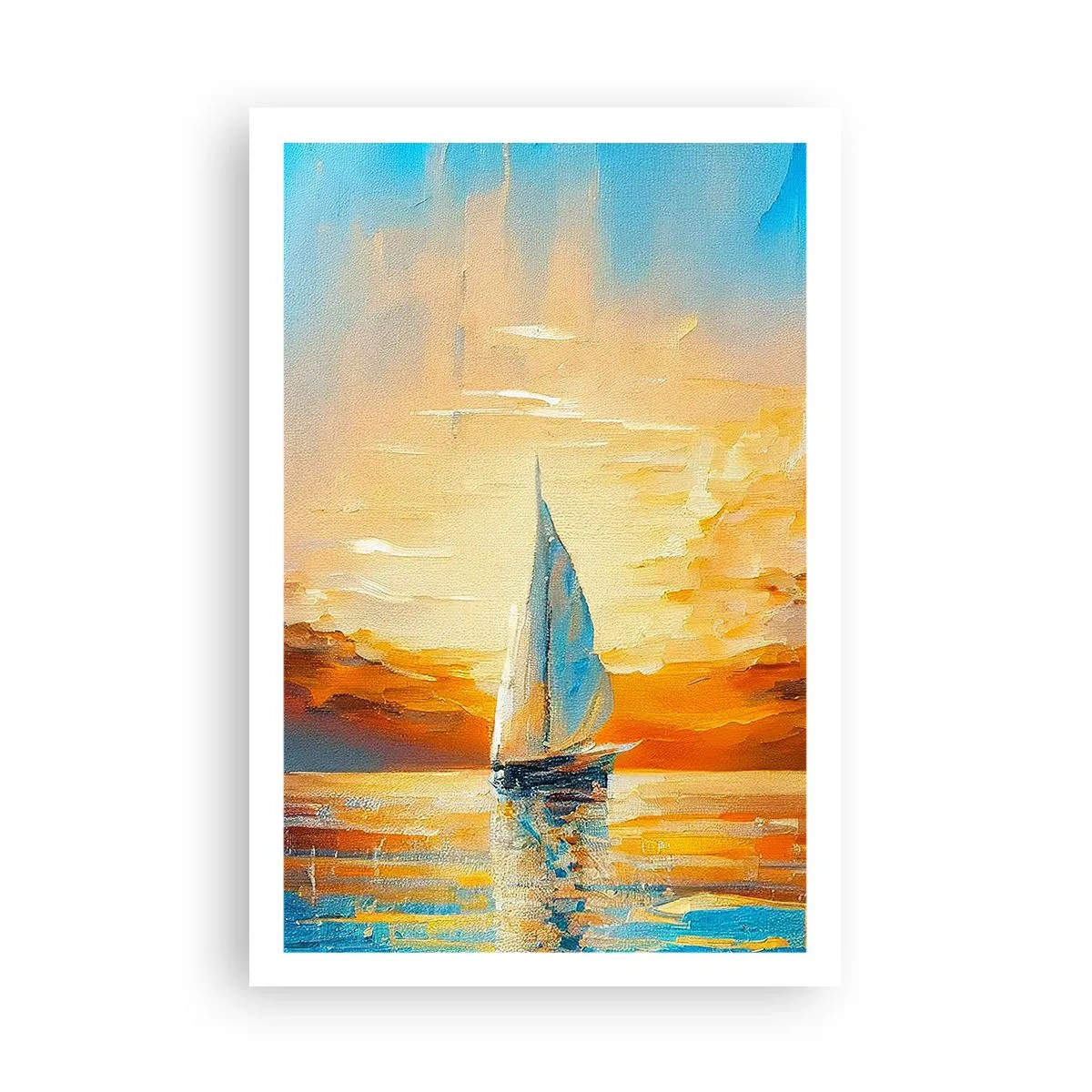 Póster - Navegando en oro - 61x91 cm