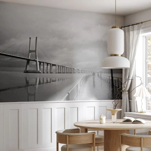 Fotomural Premium Sand - A cada uno lo suyo - Puente, Arquitectura, Paisaje - 400x280 cm