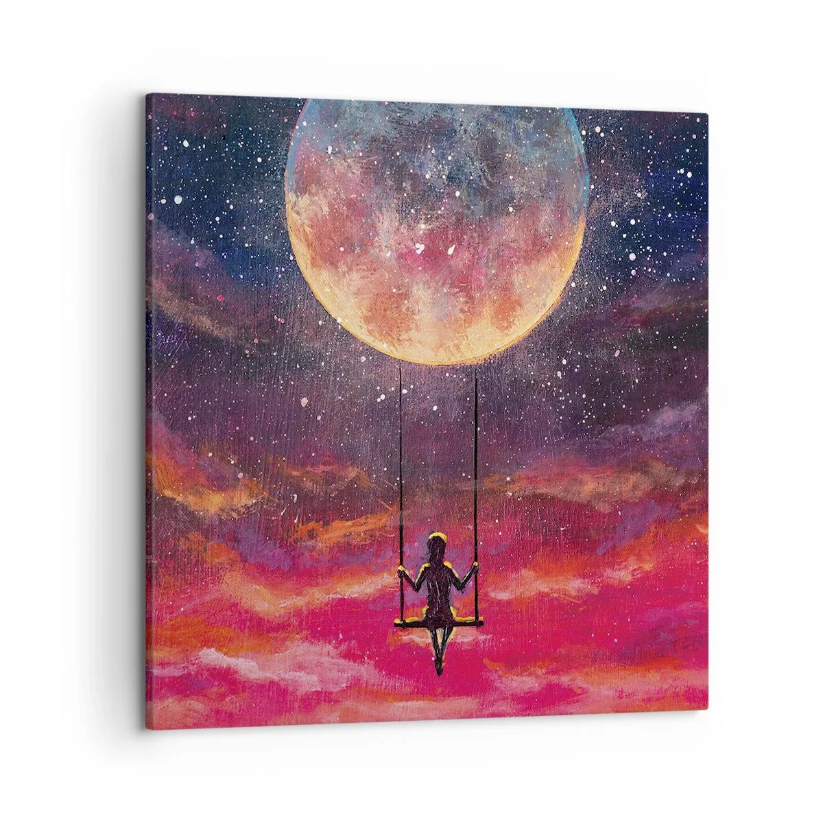 Cuadro sobre lienzo - Impresión de Imagen - Disfrutar de las nubes - 50x50 cm