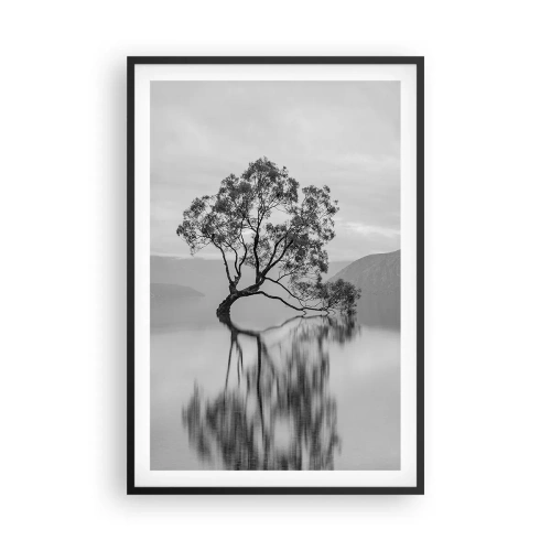 Póster en marco negro - Existe tal lugar en el mundo - 61x91 cm