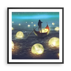 Póster en marco negro - Cosas que los filósofos nunca soñaron - 60x60 cm