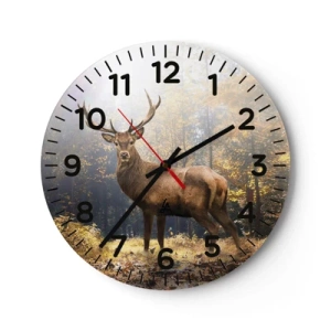 Reloj de pared - Reloj de vidrio - Con toda la majestuosidad - 40x40 cm