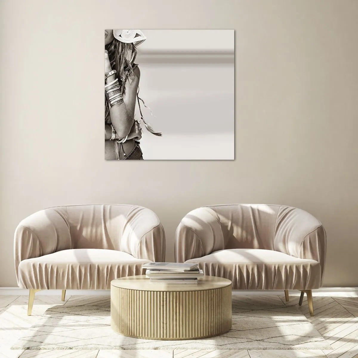 Cuadro sobre vidrio - Impresiones sobre Vidrio - Libertad natural - 30x30 cm