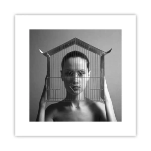 Póster - Un retrato algo surrealista - 30x30 cm