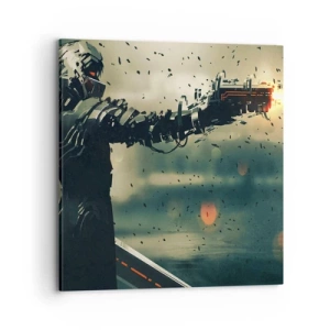 Cuadro sobre lienzo - Impresión de Imagen - Arma letal: tu propio Terminator - 70x70 cm