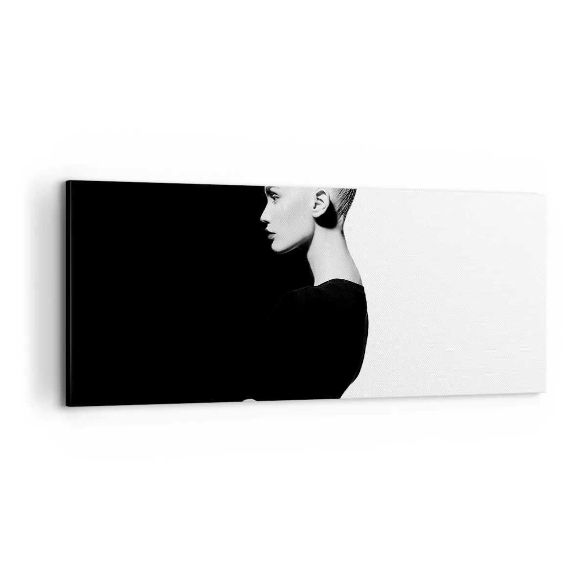 Cuadro sobre lienzo - Impresión de Imagen - Simplemente femenina - 100x40 cm