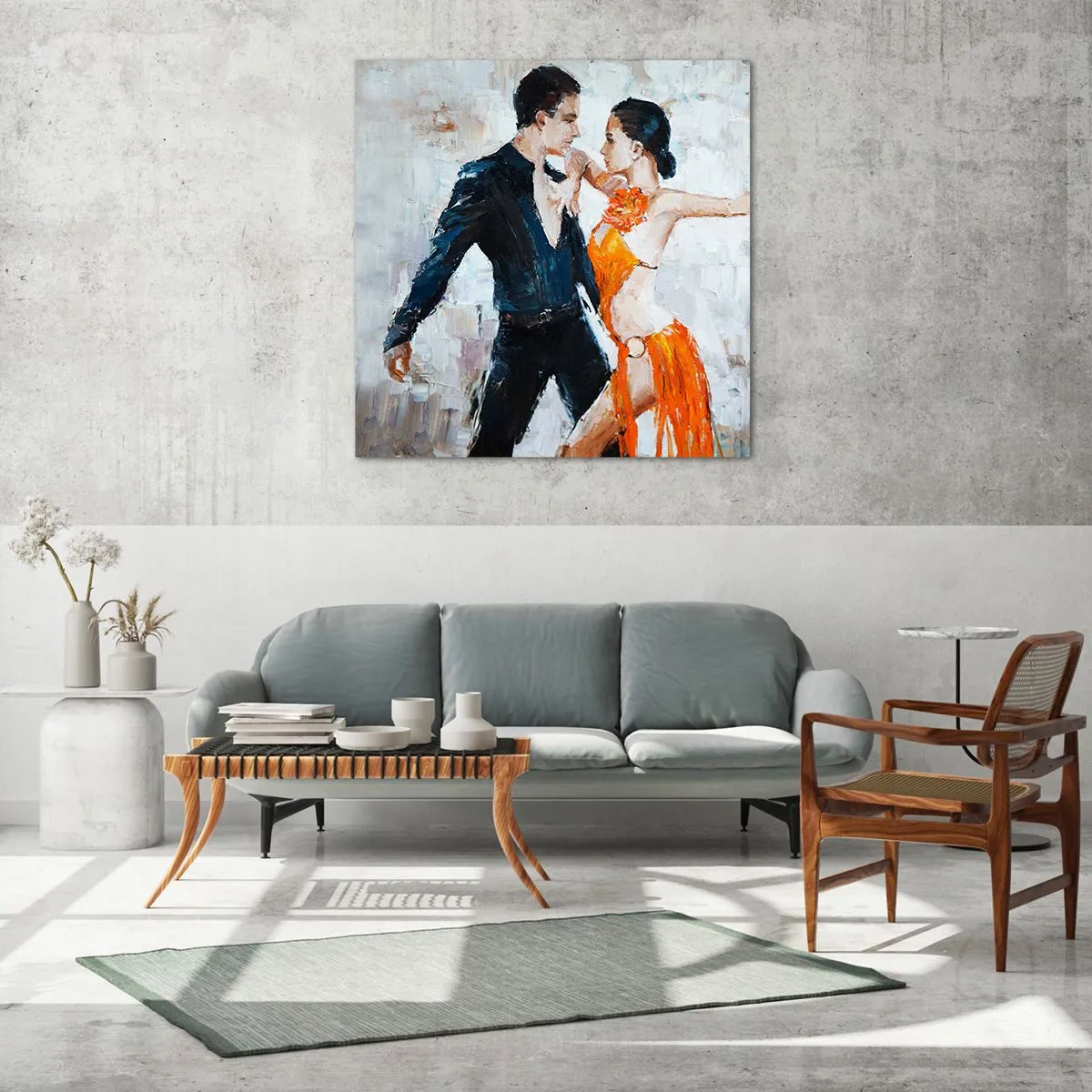 Cuadro sobre vidrio - Impresiones sobre Vidrio - Dirty dancing - 70x70 cm