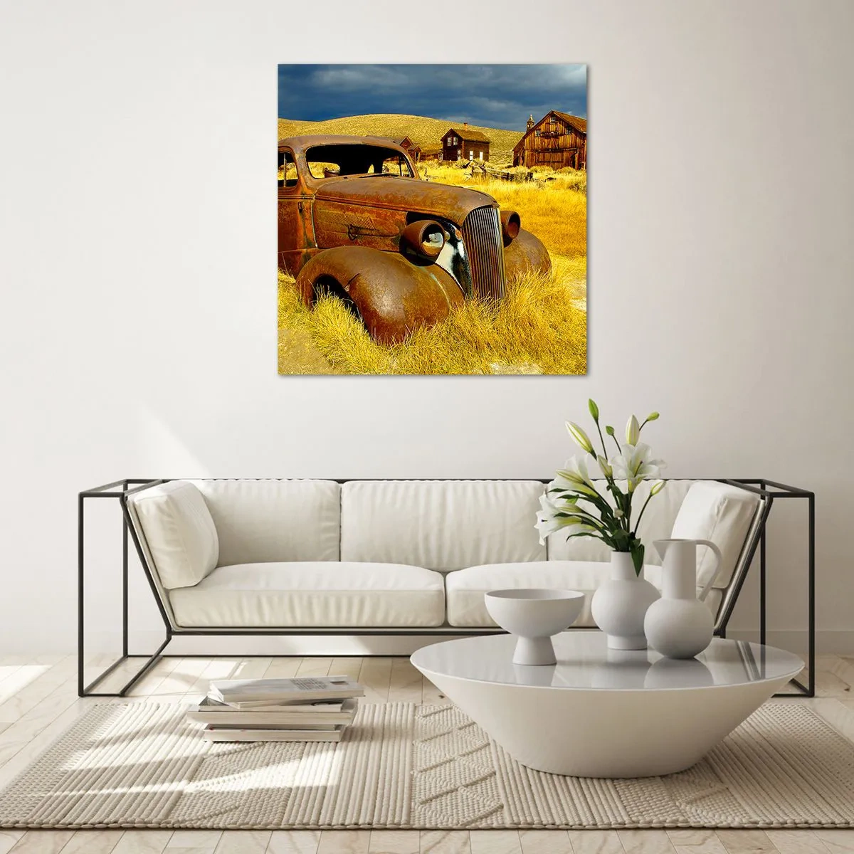 Cuadro sobre vidrio - Impresiones sobre Vidrio - Un merecido descanso - 70x70 cm