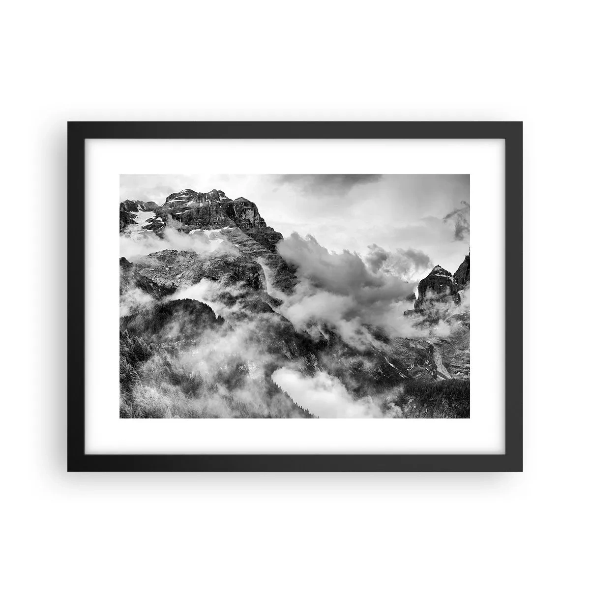 Póster en marco negro - Hermoso y cruel - 40x30 cm