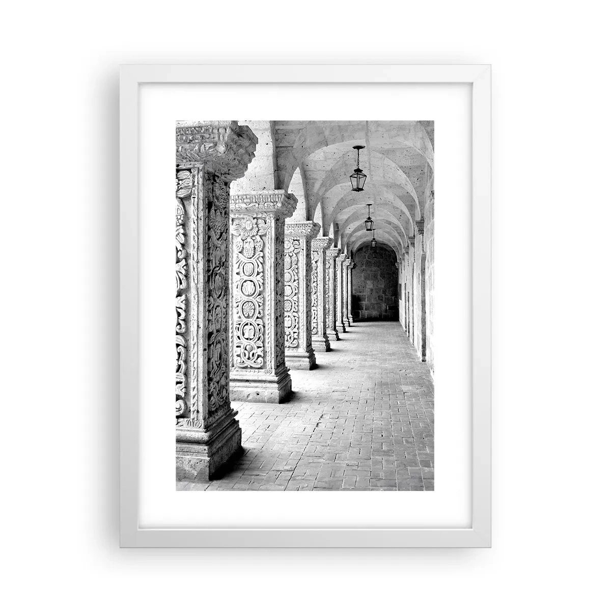 Póster en marco blanco - ¿Y adónde nos llevará...? - 30x40 cm