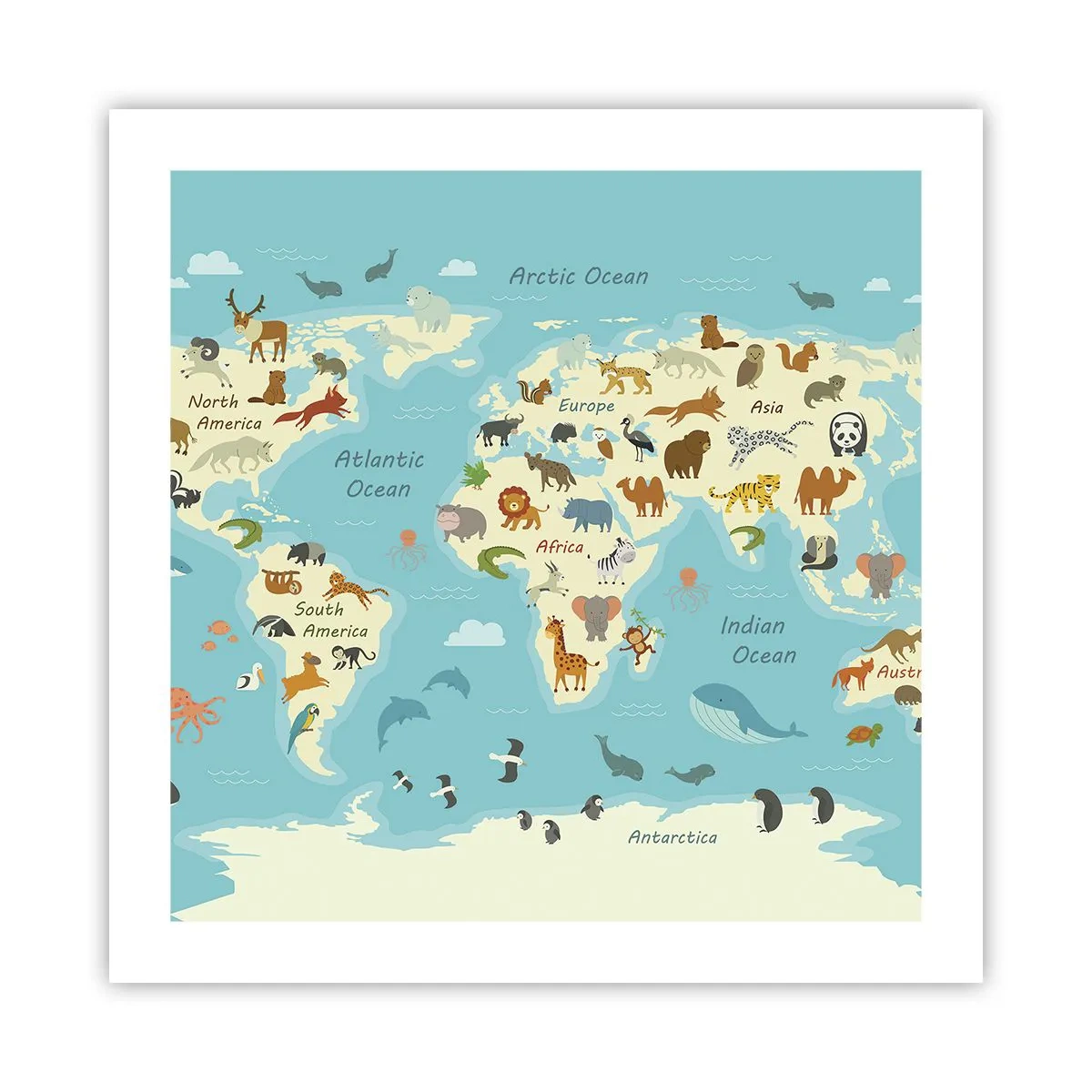 Póster - Buenos vecinos - 50x50 cm