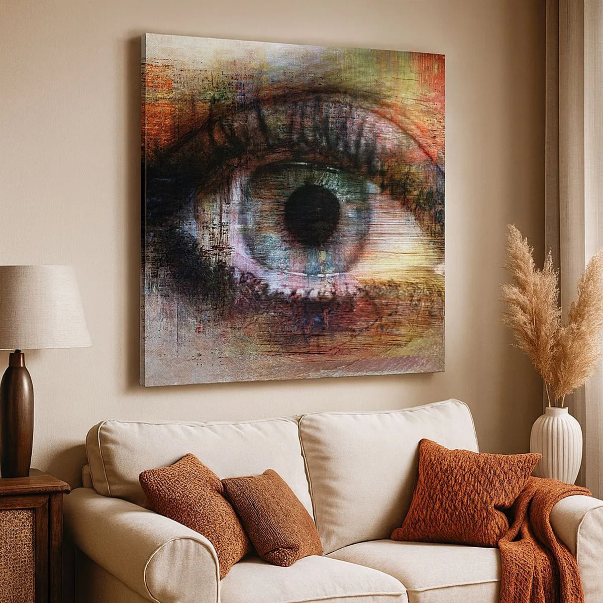 Cuadro sobre lienzo - Impresión de Imagen - Puedes mirar en el alma - 30x30 cm