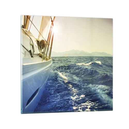 Cuadro sobre vidrio - Impresiones sobre Vidrio - Para una aventura - 30x30 cm