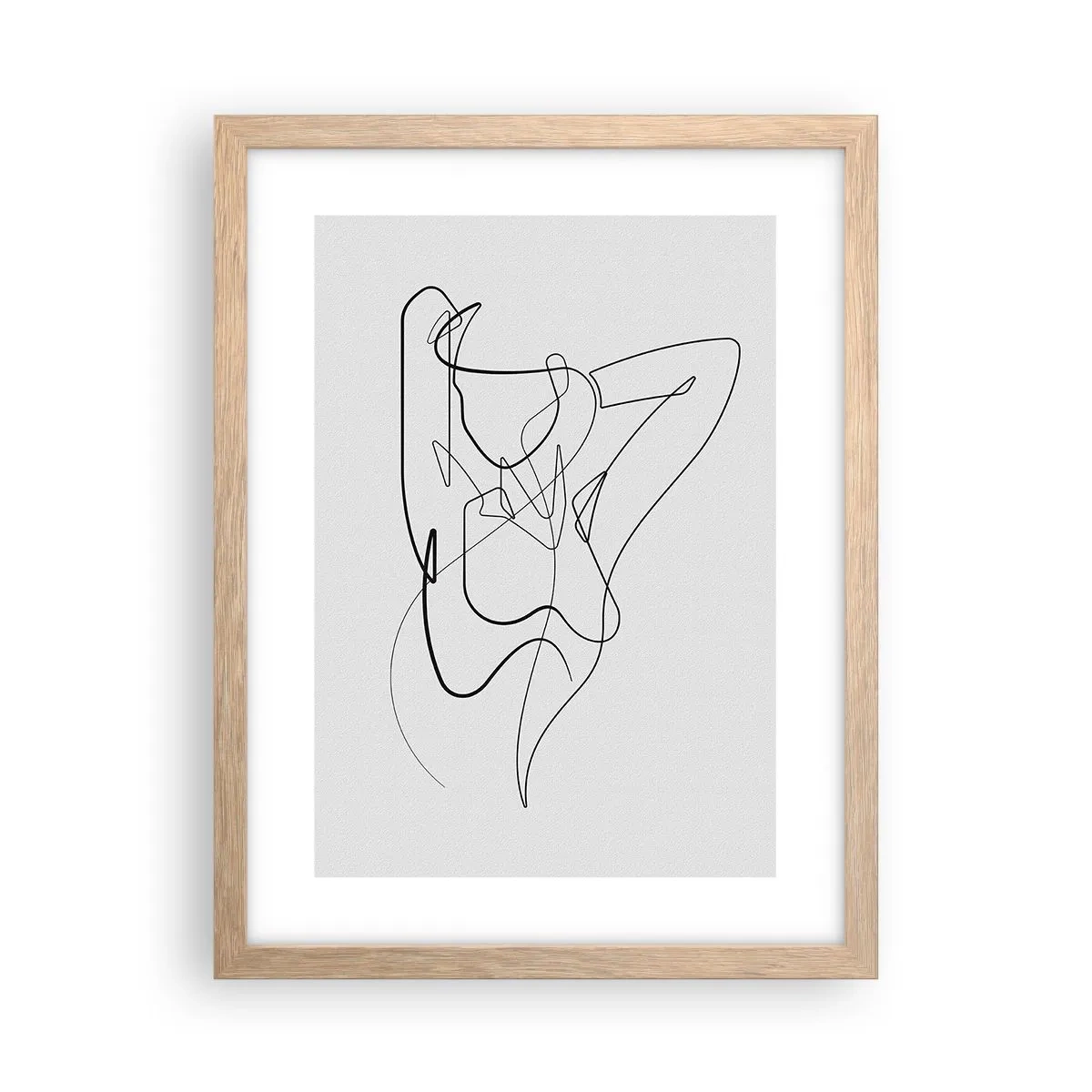 Póster en marco roble claro - Realmente, tal y como eres - 30x40 cm