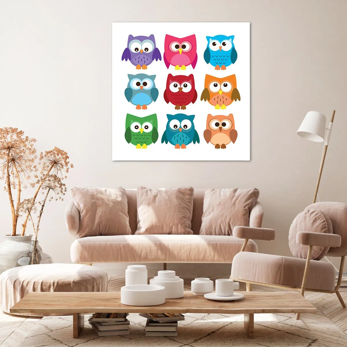 Cuadro sobre lienzo - Impresión de Imagen - Es divertido ser diferente - 40x40 cm