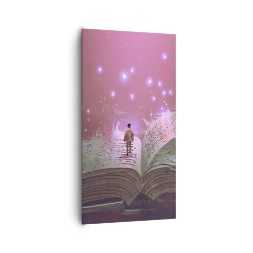 Cuadro sobre lienzo - Impresión de Imagen - Una invitación a otro mundo - 65x120 cm