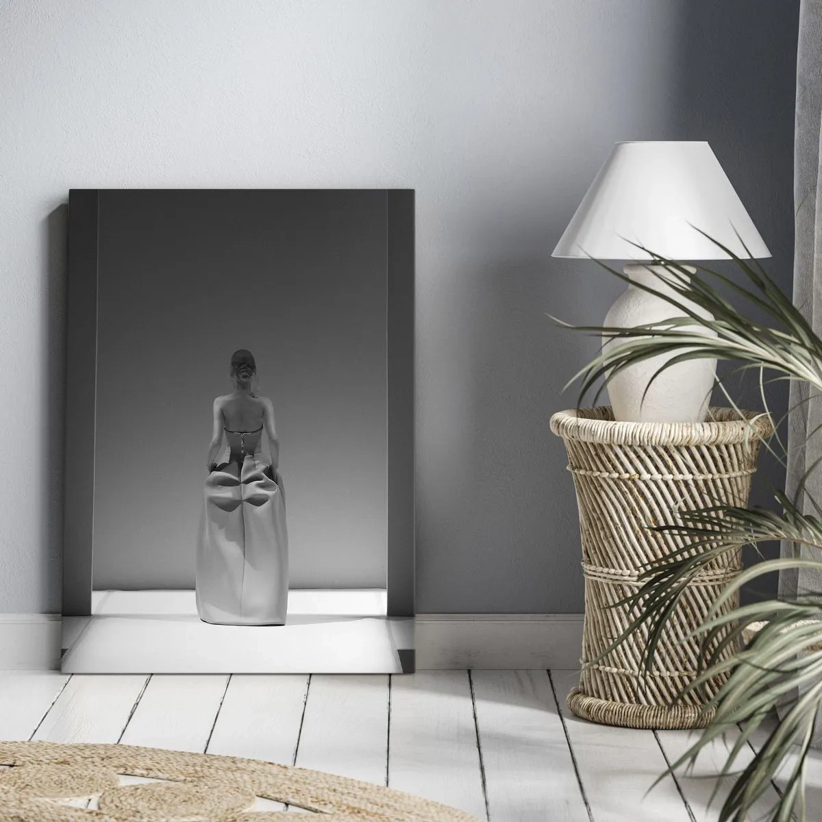 Cuadro sobre lienzo - Impresión de Imagen - Sencillez refinada - 45x80 cm