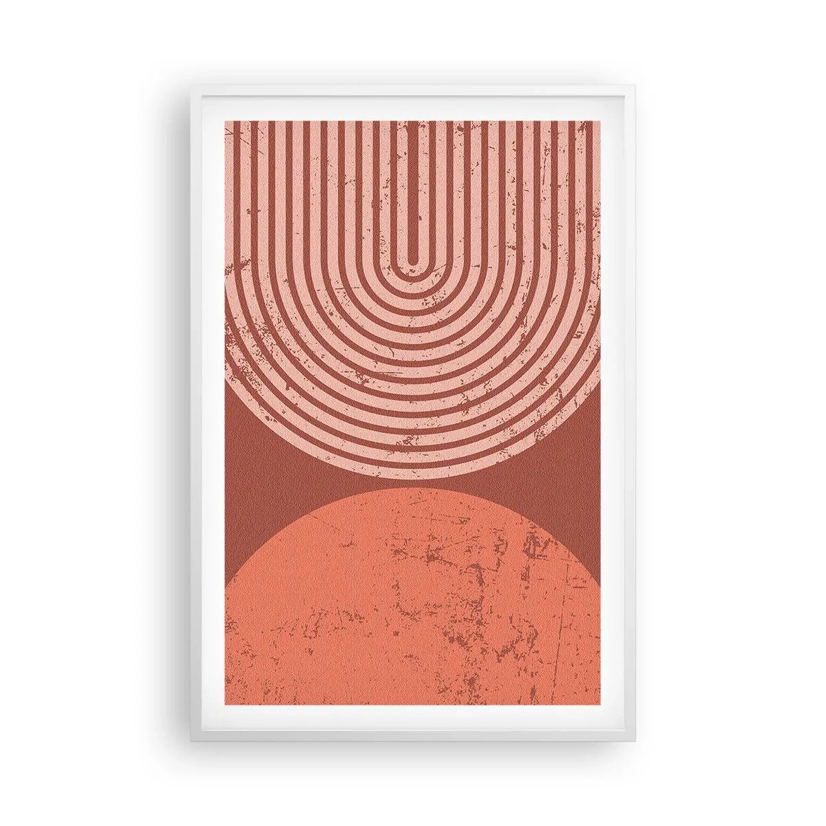 Póster en marco blanco - Estrecha relación - 61x91 cm