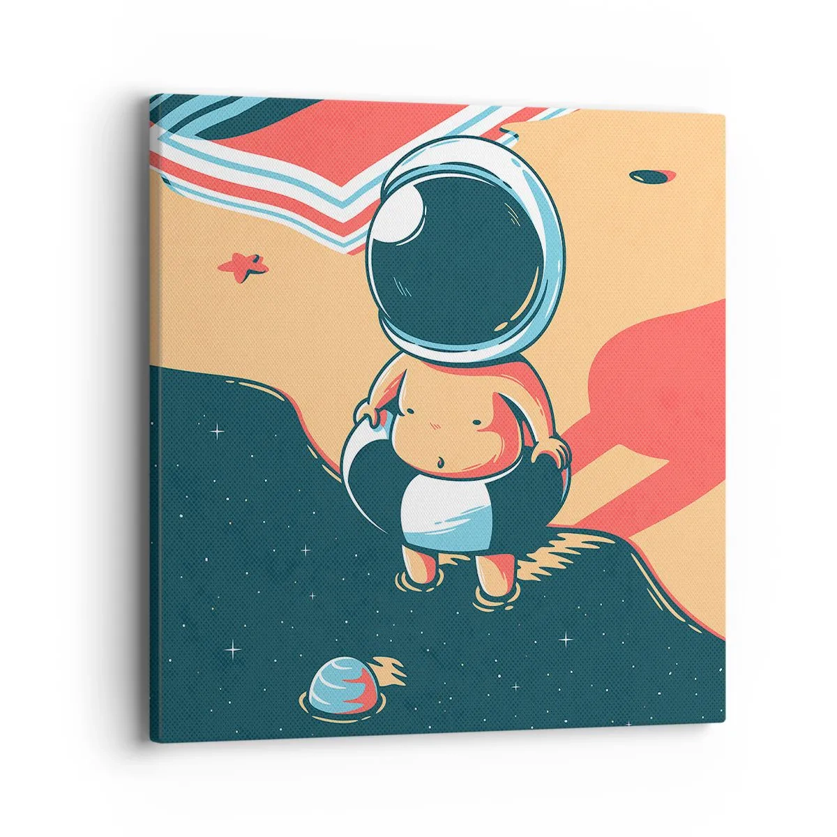 Cuadro sobre lienzo - Impresión de Imagen - Desde una perspectiva diferente - 40x40 cm