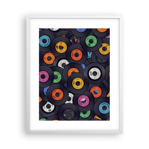 Póster en marco blanco - Colores de los clásicos - 40x50 cm