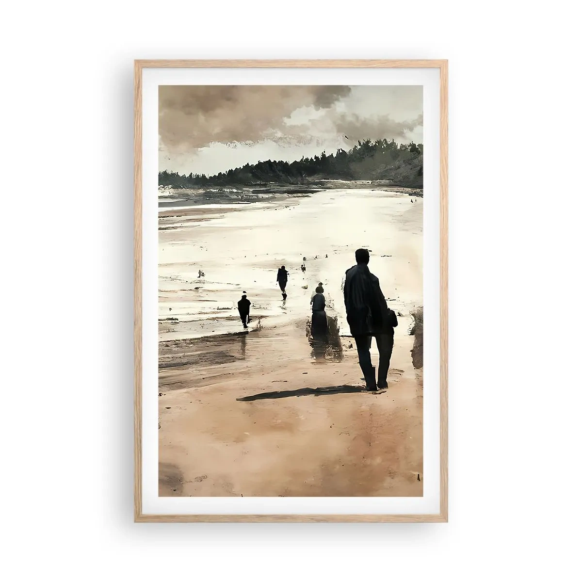Póster en marco roble claro - Un sueño evocado - 61x91 cm