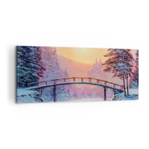 Cuadro sobre lienzo - Impresión de Imagen - Las cuatro estaciones: el invierno - 100x40 cm