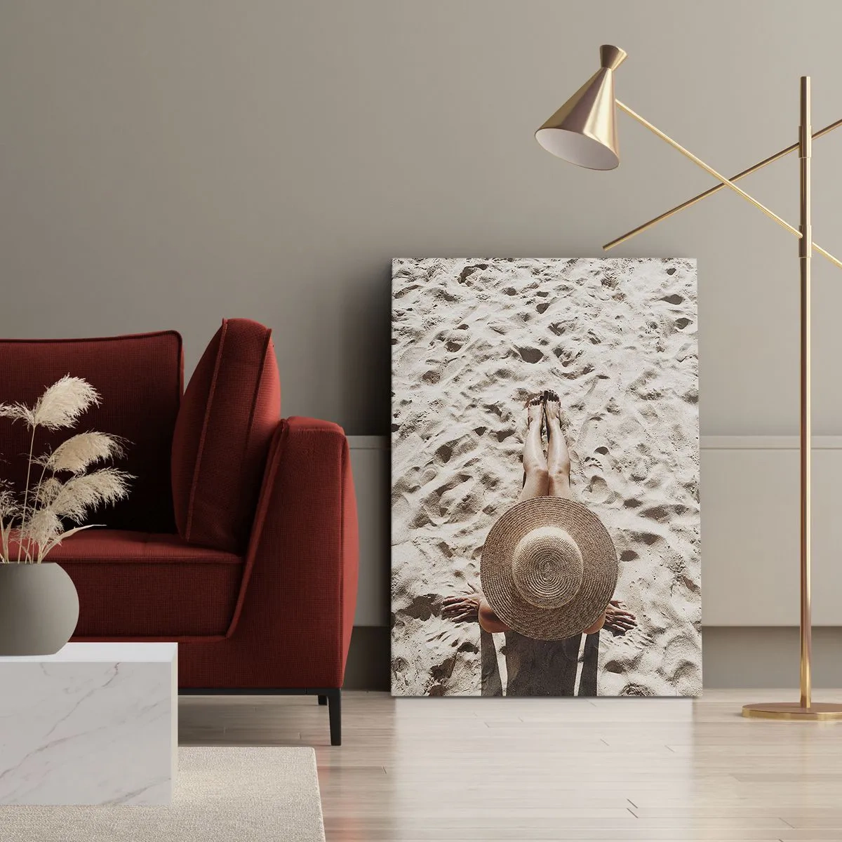 Cuadro sobre lienzo - Impresión de Imagen - Un tiempo de ensueño - 45x80 cm